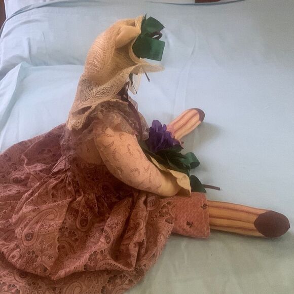 Vintage Muslin Cat Handmade Calico Cotton 27” Long - Picture 5 of 12